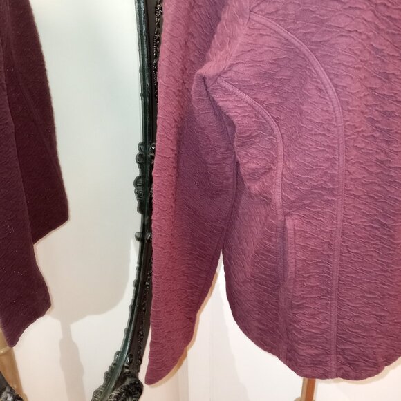 Christopher & Banks Burgundy Snap Front mid weight Jacket sz XL  /B8 - Picture 5 of 8